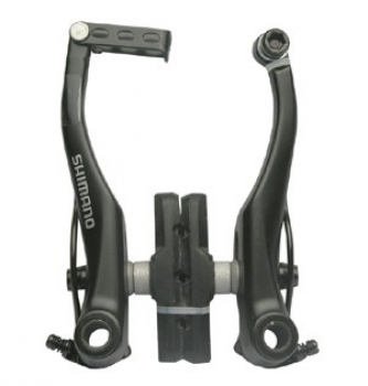 1-SHIMANO V-Brake Bremse -V03,Alu schwarz f�r VR m. Kabelf�hrung