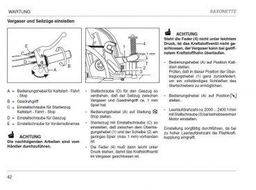 14 - Seilzug f. Choke, komplett mit Stellschraube