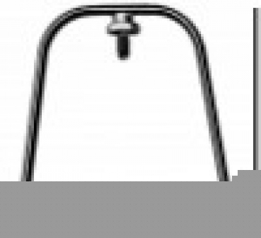 5 - Nockenstrebe 26" kleines. Auge schwarz, 55 mm br./ 333 mm lg.