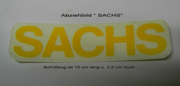 6-Abziehbild gelb "SACHS"