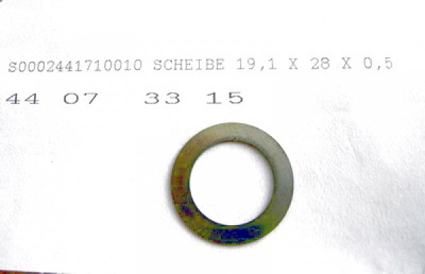 24+25-Scheibe 19,1 X 28 X 0,5 nach Bedarf
