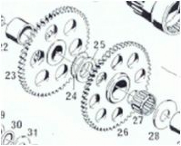 24+25-Scheibe 19,1 X 28 X 0,5 nach Bedarf