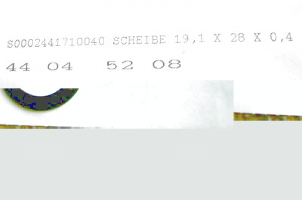 24+25-Scheibe 19,1 X 28 X 0,4 nach Bedarf