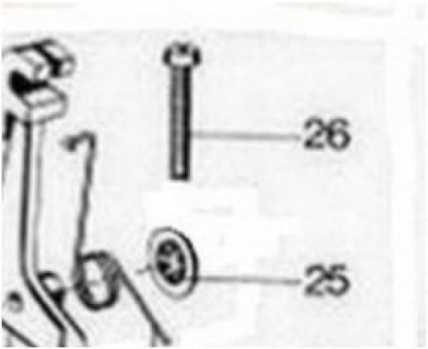 26 - Schraube kurz Deckelplatte