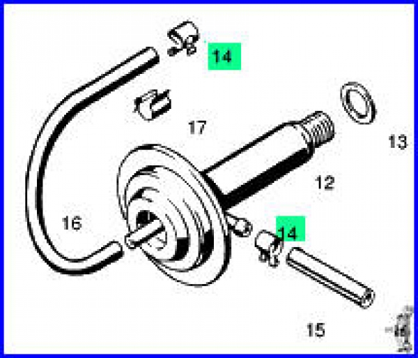 14-Benzinschlauchklemme universal 9mm