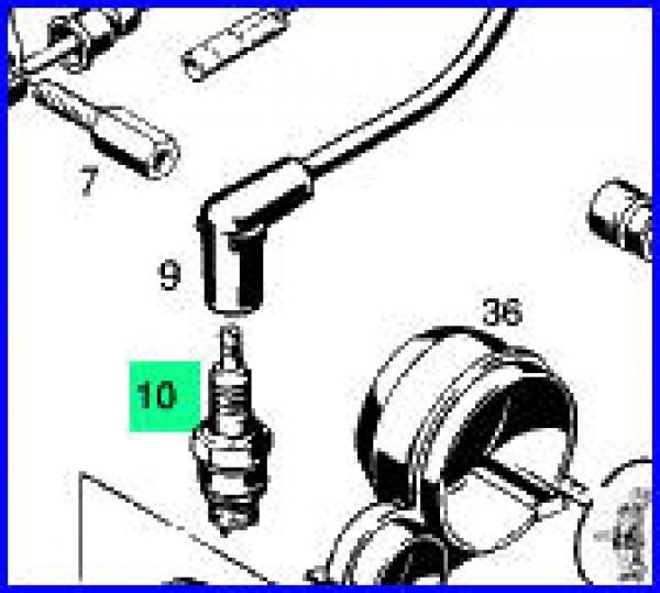 10-Zündkerze BOSCH WR 10 FC
