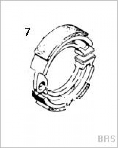 7-ZSB. Bremsbacken Hinterrad (SAXONETTE)