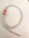 7-Kraftstoffschlauch m. Zwischerfilter (Plastik) 5 x 9 mm, transparent, ca.1/2 Meter
